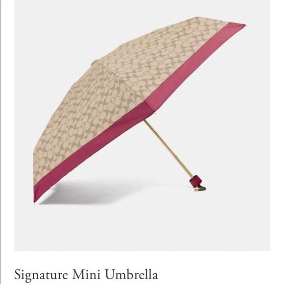 Coach Signature Mini Umbrella - Picture 1 of 1